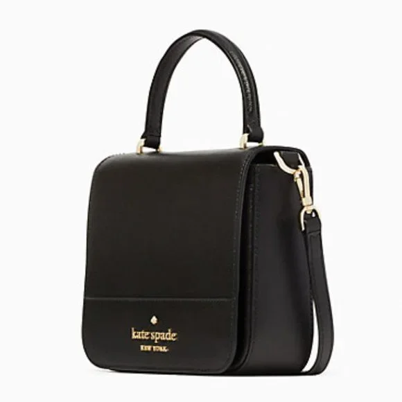 Kate Spade Staci Square Crossbody Saffiano Leather Black - Picture 3 of 16